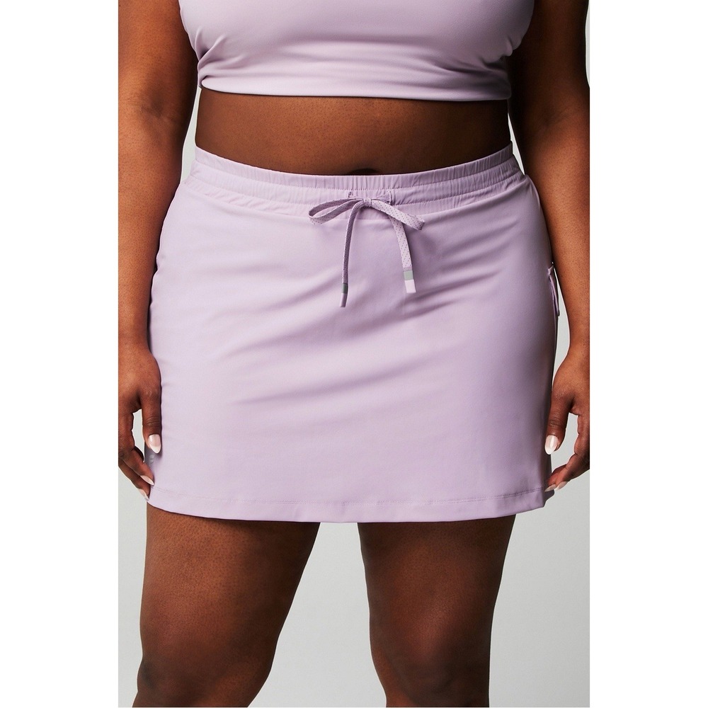 NWT Women's Fabletics One Cargo Skirt Grape Taffy - Plus 2X (38" X 17")